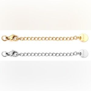 Gold & Silver Necklace Extenders Adjustable Chain Lengths